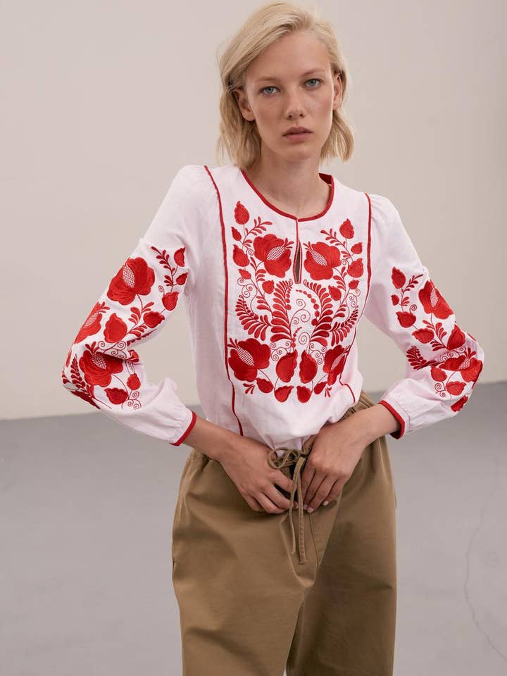 Embroidered Blouse Versavia for wholesale by Handmade Originals Ukraine