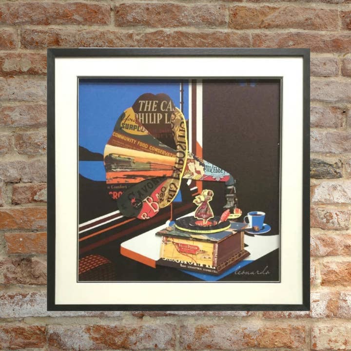 Canterbury Lane - Wholesale Art Print - 3D Collage Art | Gramophone (26"x26") 4