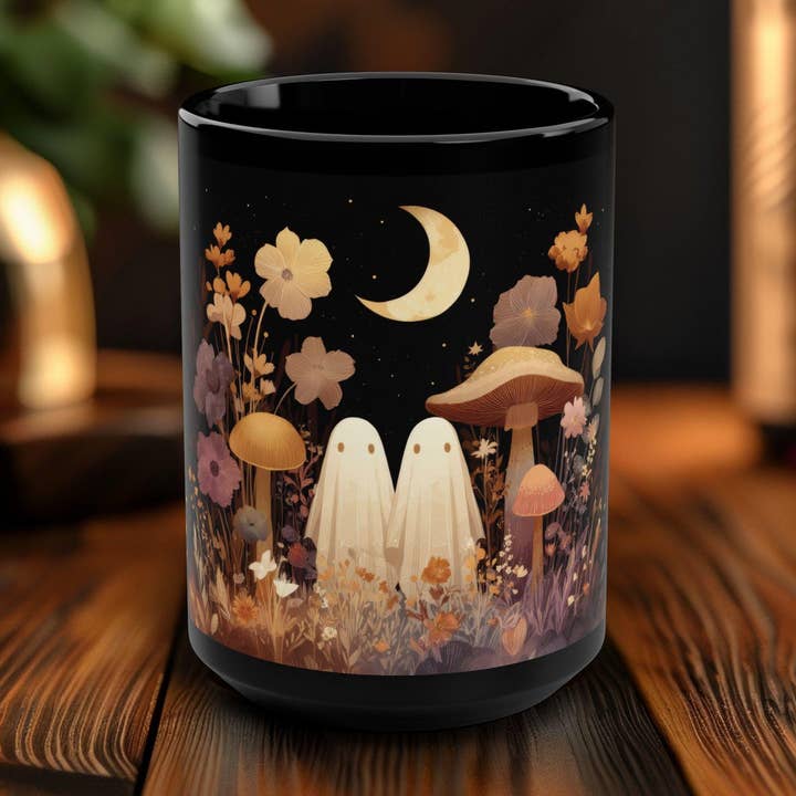 Tazza da caffè Fantasia Giardino Fantasma, Tazza Stagione Spettrale per la vendita all'ingrosso da parte di NVC Ecommerce LLC