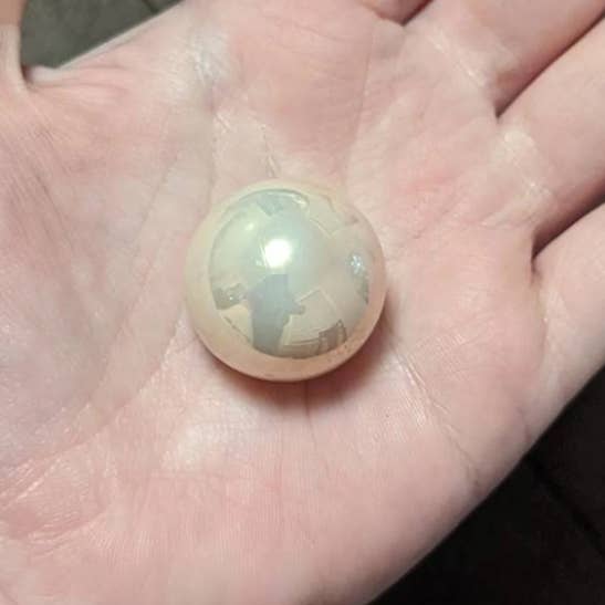 Corkscrew Curiosities - Wholesale Decorative Tabletop Object - Uranium Glass ~1" Sphere (1)1