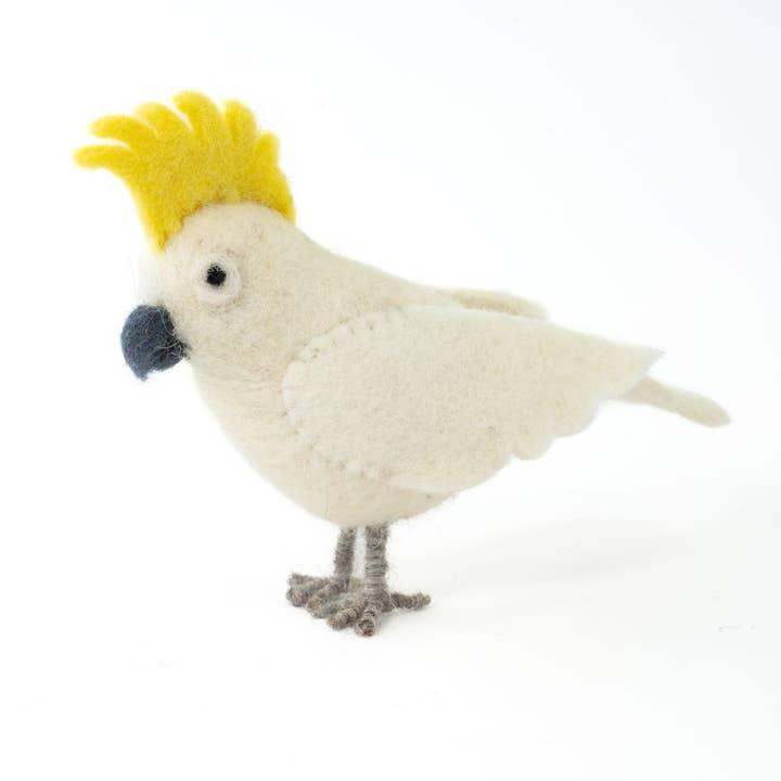 Vevoke - Wholesale Ornament - Handmade Felted Cockatoo