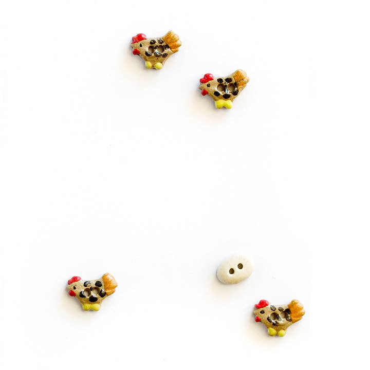 L537 Chicken and Egg Buttons for wholesale by Incomparable Buttons