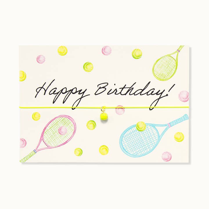 Carta da braccio: Buon compleanno tennis per la vendita all'ingrosso da parte di by Vivi.