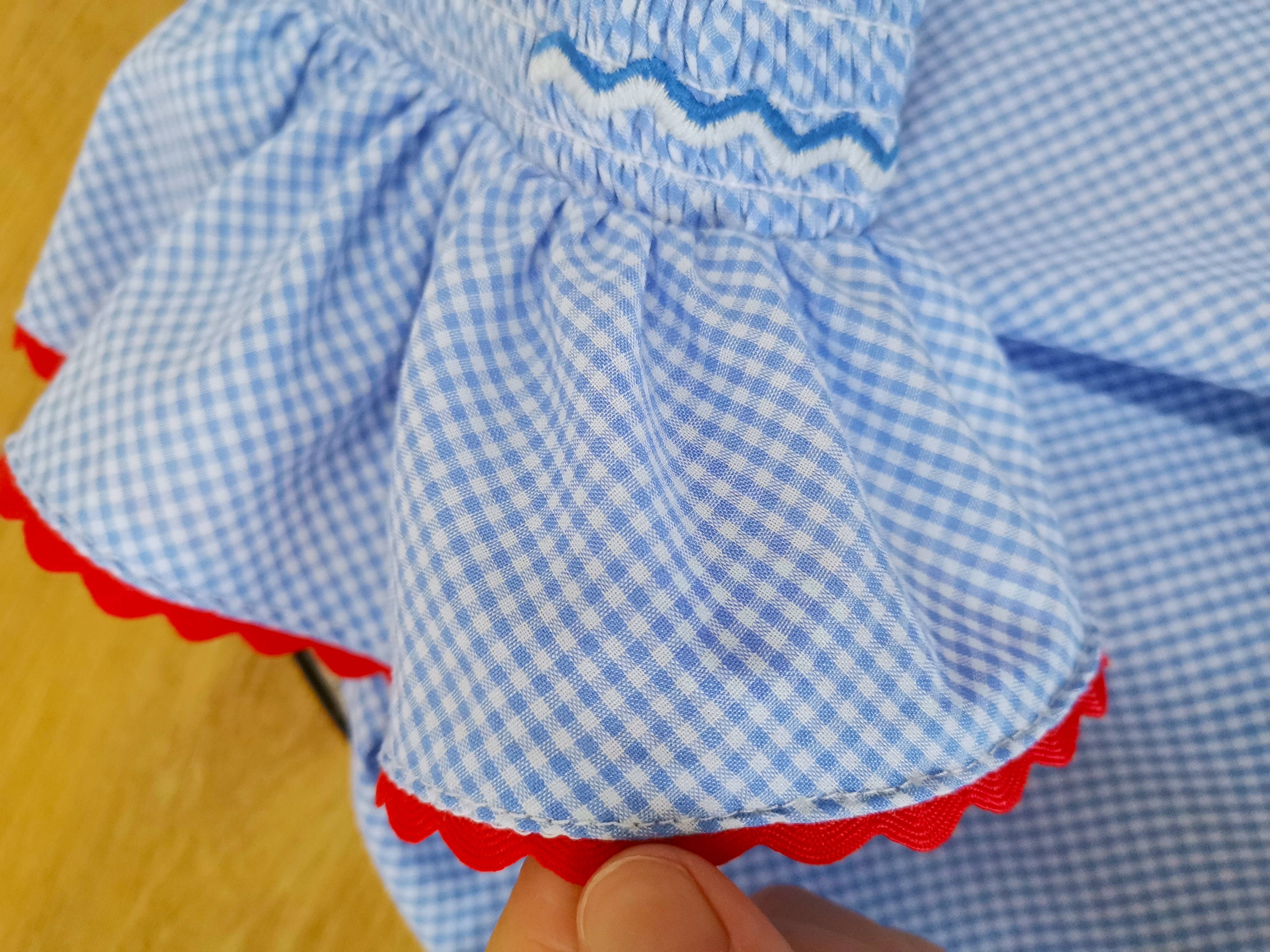 Angeline Kids – Großhandel Kleid – Kinder – Gesmoktes Kleid für Mädchen, patriotische Flagge der USA, 4. Juli3