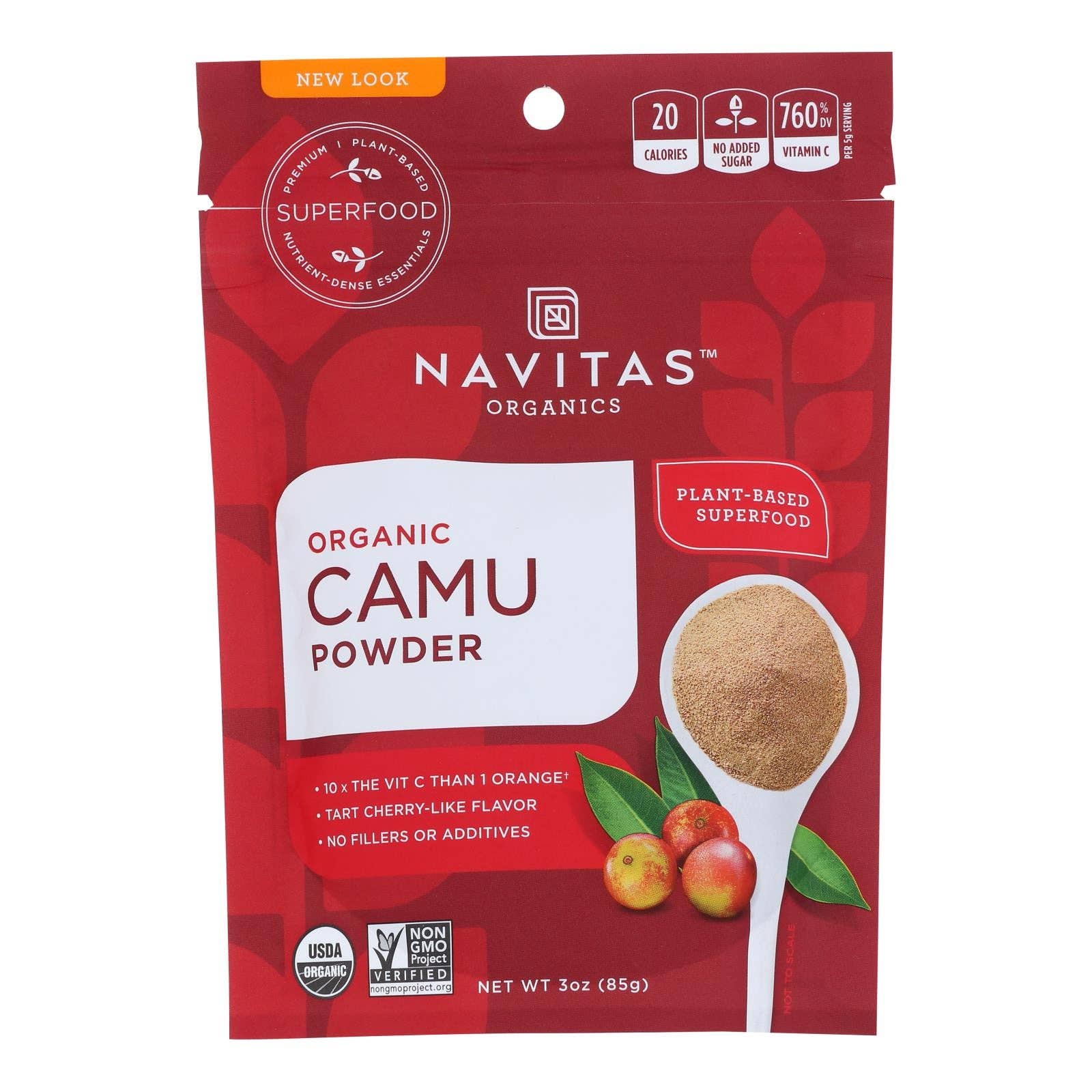 Ware Spark - Wholesale Protein/Superfood Powder - Navitas Naturals Camu Powder - Organic - Raw - 3 Oz - Case Of 60