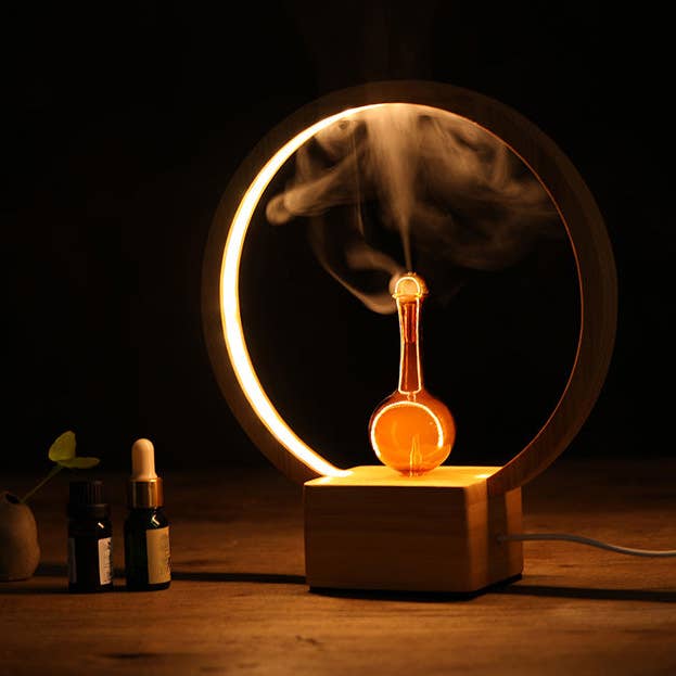 LUNA Ring Waterloze geurverspreider | Massief hout zonder plastic voor wholesale door Amrita Court Essential Oils and Aromatic Homeware