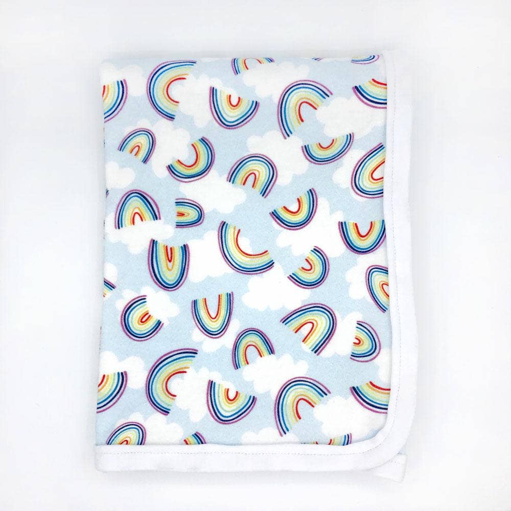 Sunny Day Designs - Wholesale Bedding Blanket - Kids & Baby - Rainbow Sky Organic Cotton Baby Blanket1