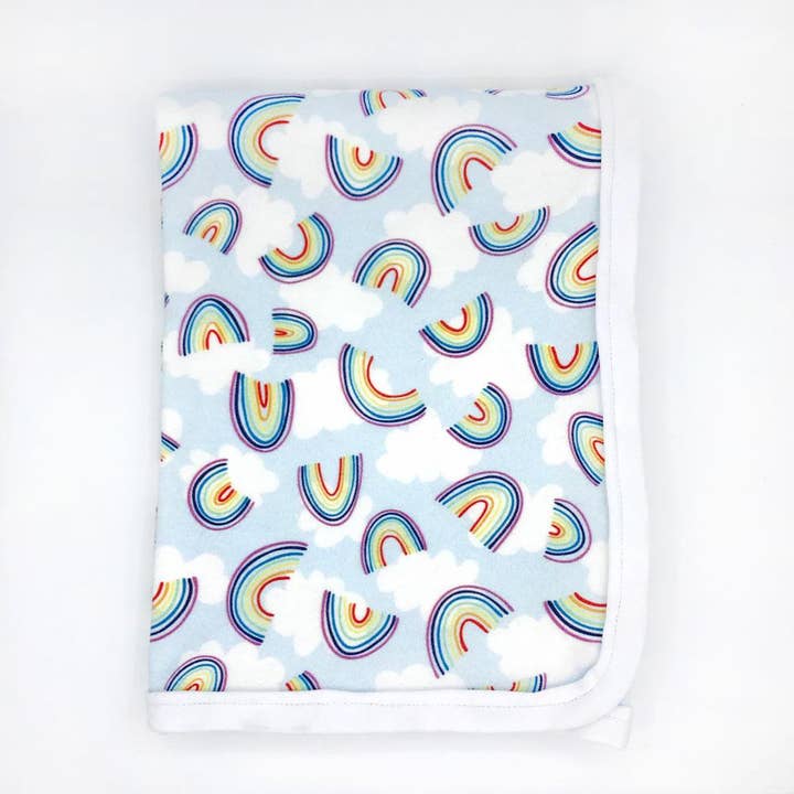 Sunny Day Designs - Wholesale Bedding Blanket - Kids & Baby - Rainbow Sky Organic Cotton Baby Blanket1