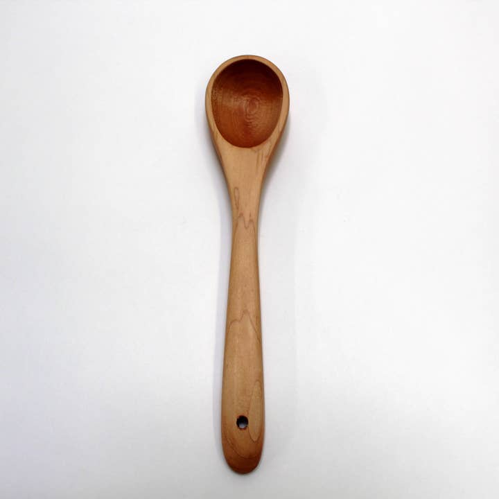 12" Maple Serving Spoon Bee's Oil Finish for wholesale by Holland Bowl Mill