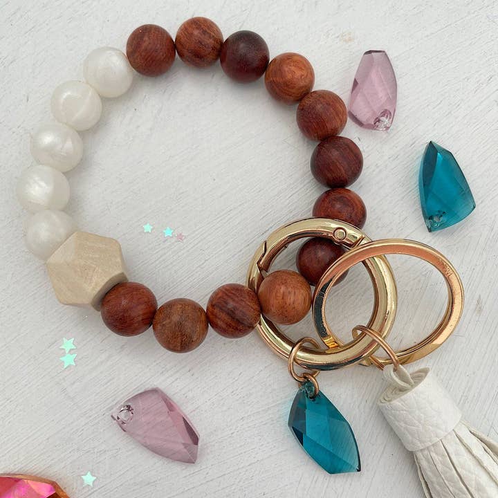 Isabelle Grace Jewelry - Venta al por mayor Pulseras llavero - Pulsera llavero cristal mod