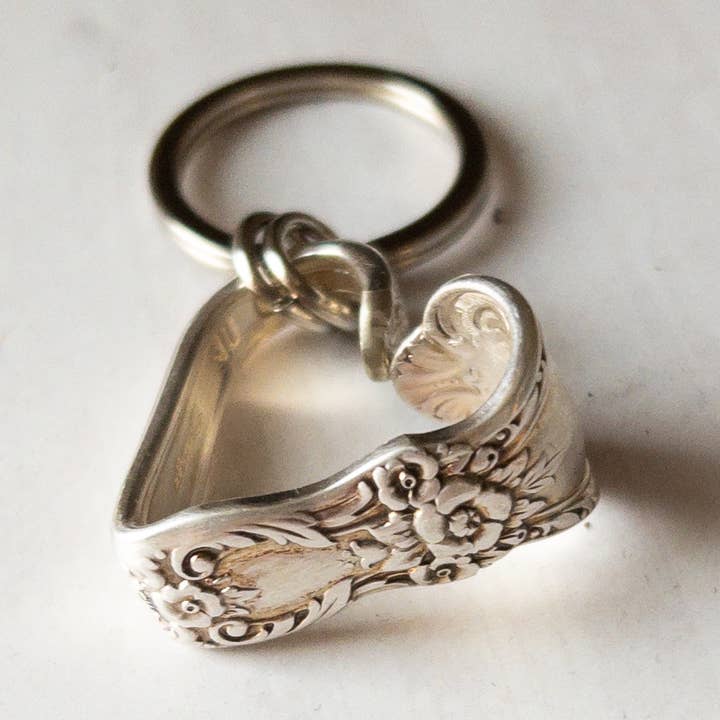 Bent Heart Keychain for wholesale by Girl Ran Away With the Spoon
