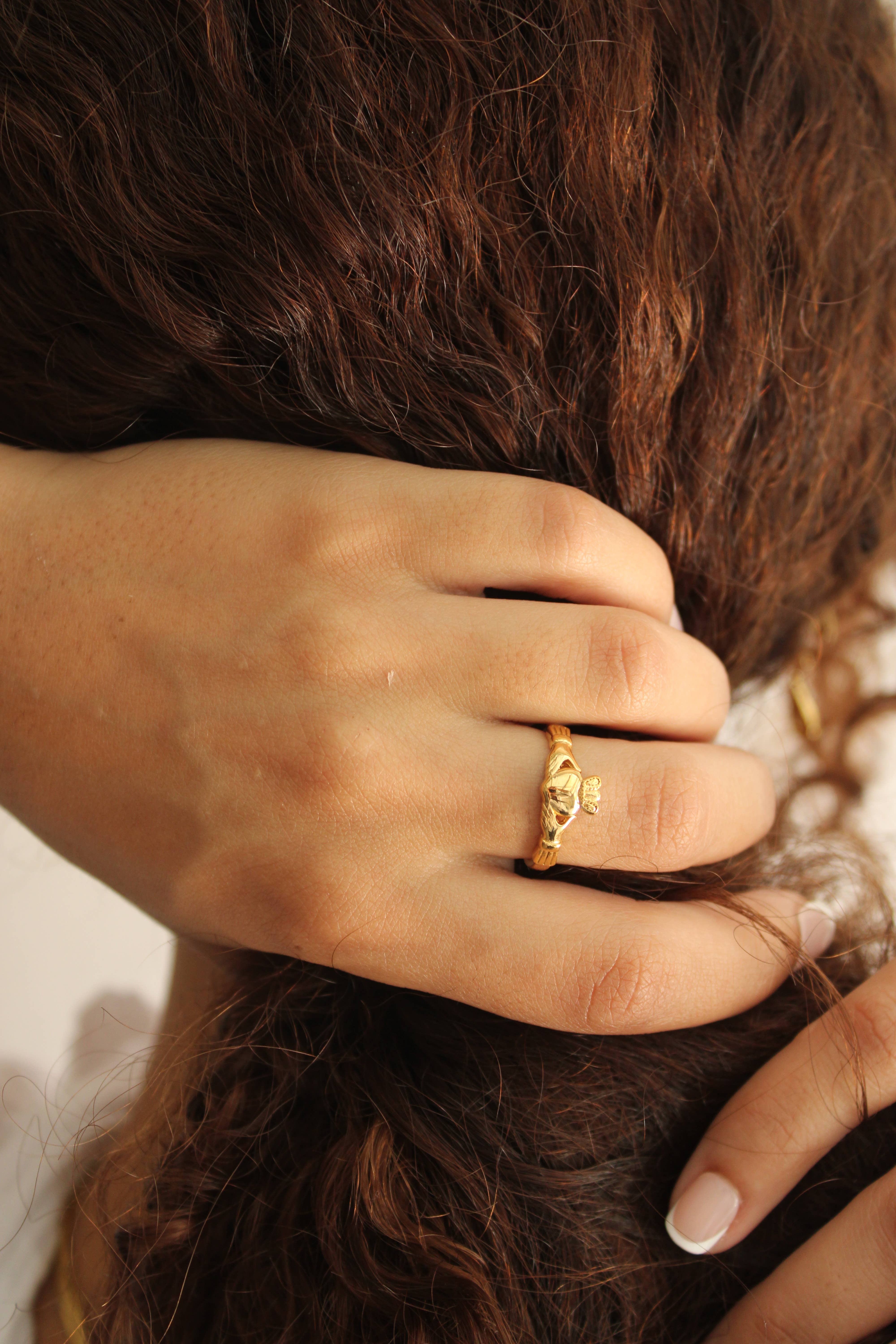 24th & Gold – wholesale Band/stacked ring – Claddagh Ring6