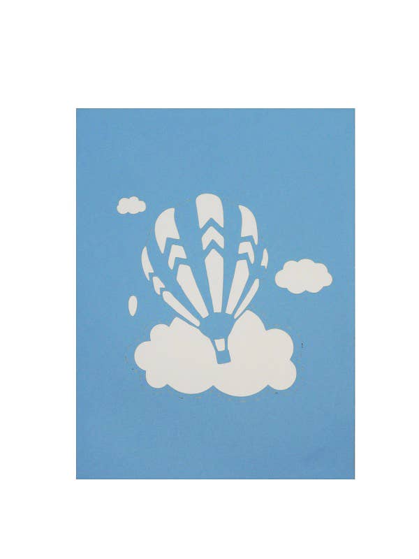 RF Distribution - Wholesale Everyday Greeting Card - SURPRISE Hot Air Balloon origami card1