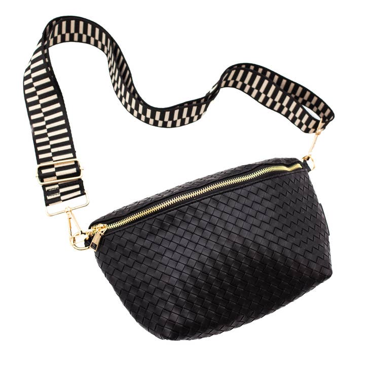 modern and chic - Wholesale Belt Bag - Women's - Rory Crisscross Oversized Belt Bag4