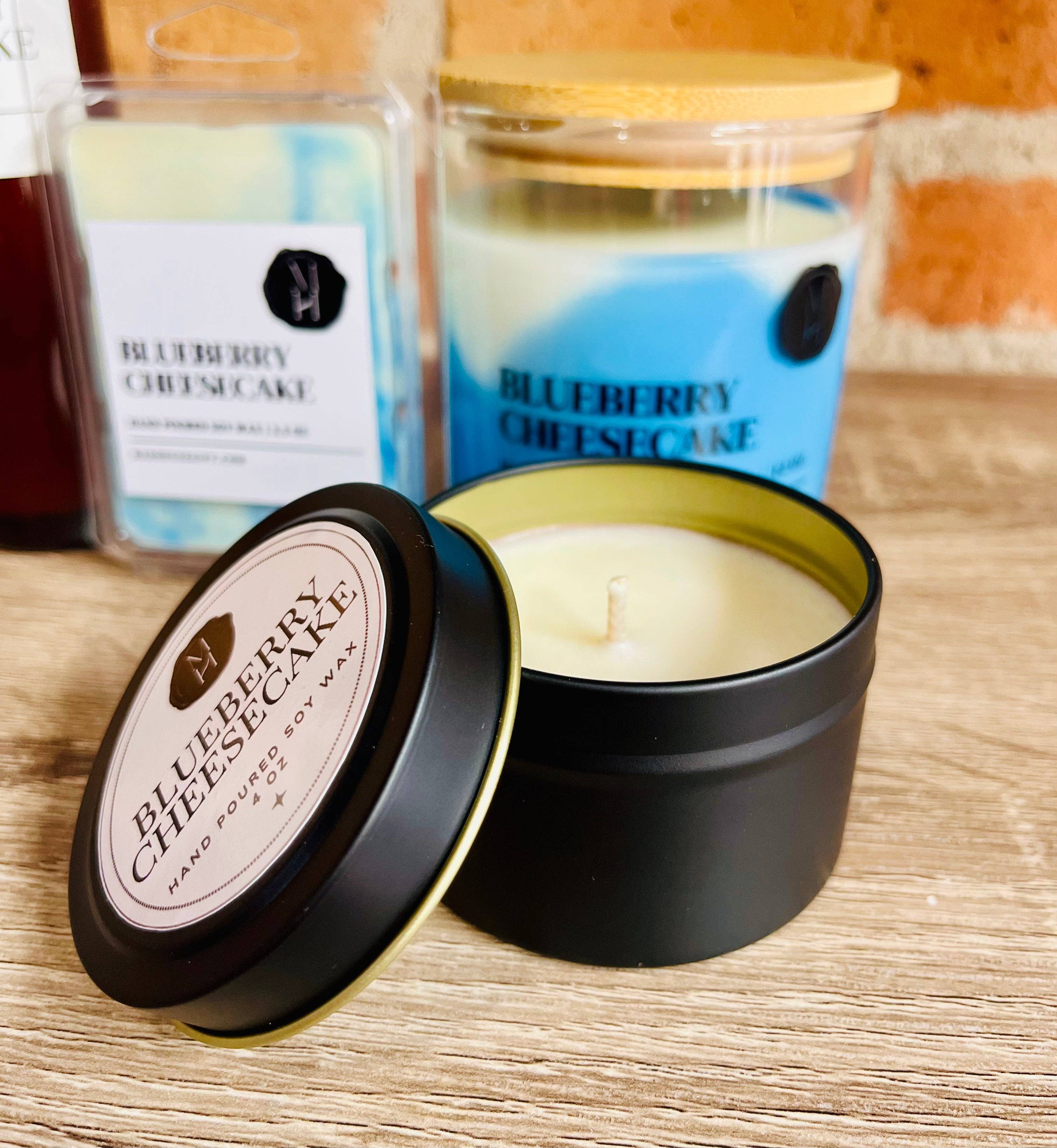 Mad House Candle Co. - Wholesale Jar/Filled Candle - Blueberry Cheesecake2