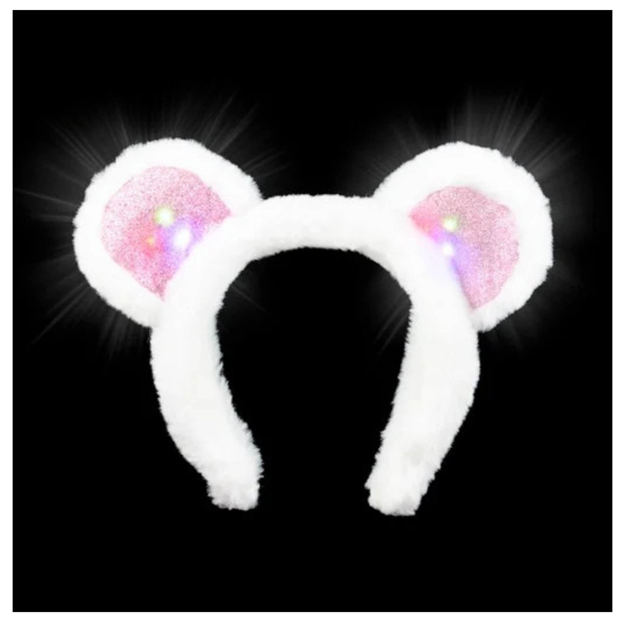 Pagdee Kids Juniors – wholesale Light-up toy – Kids & baby – Holiday Décor Light Up Plush Teddy Bear Headband For Kids2