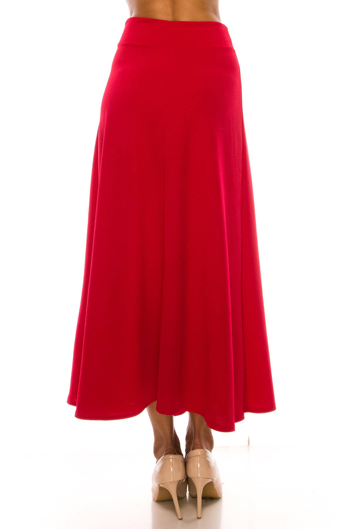 MOA COLLECTION - Wholesale Skirt - Women's - Women's Casual Solid Flare A-line Long Skirt31