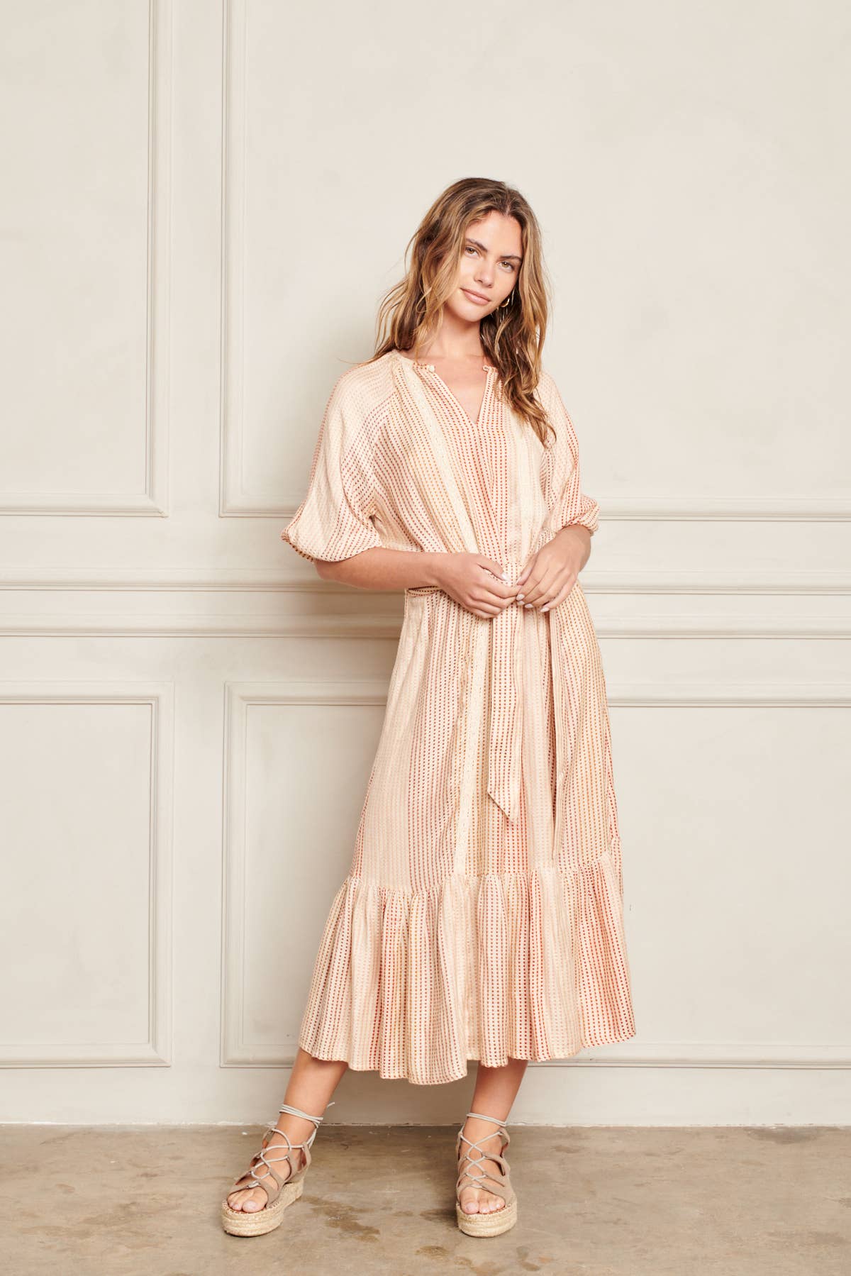 PASTEL SUNSET RACHEL DRESS for wholesale on Faire1