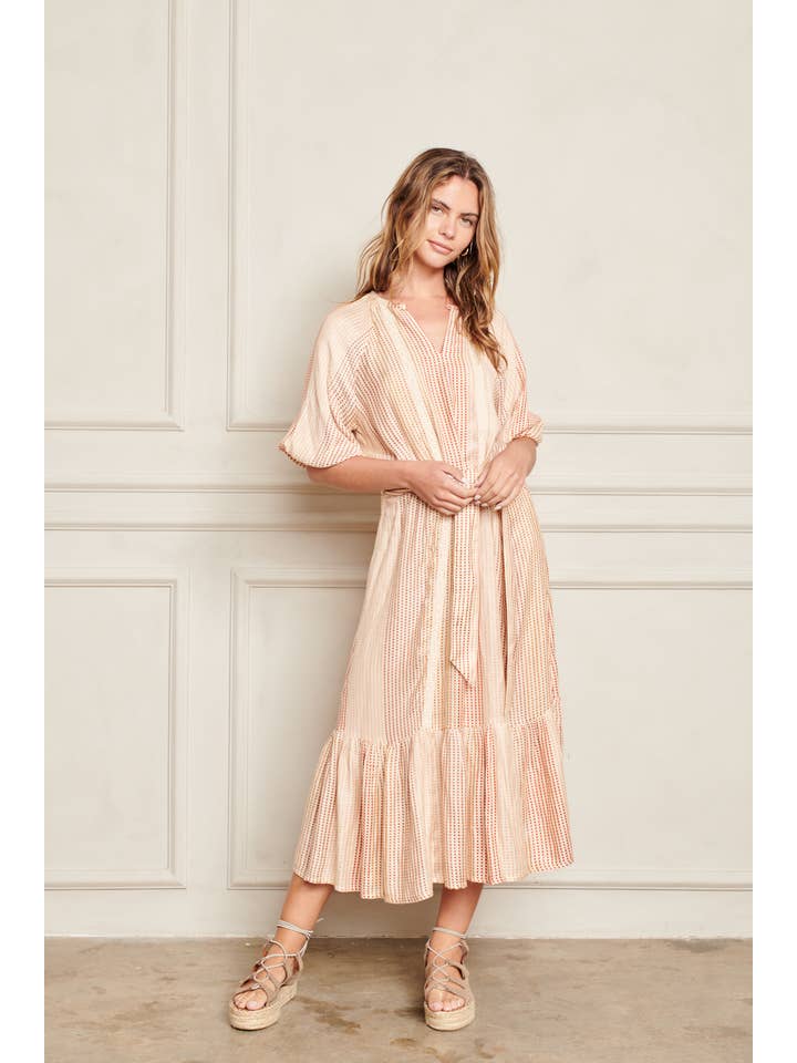 PASTEL SUNSET RACHEL DRESS for wholesale on Faire1