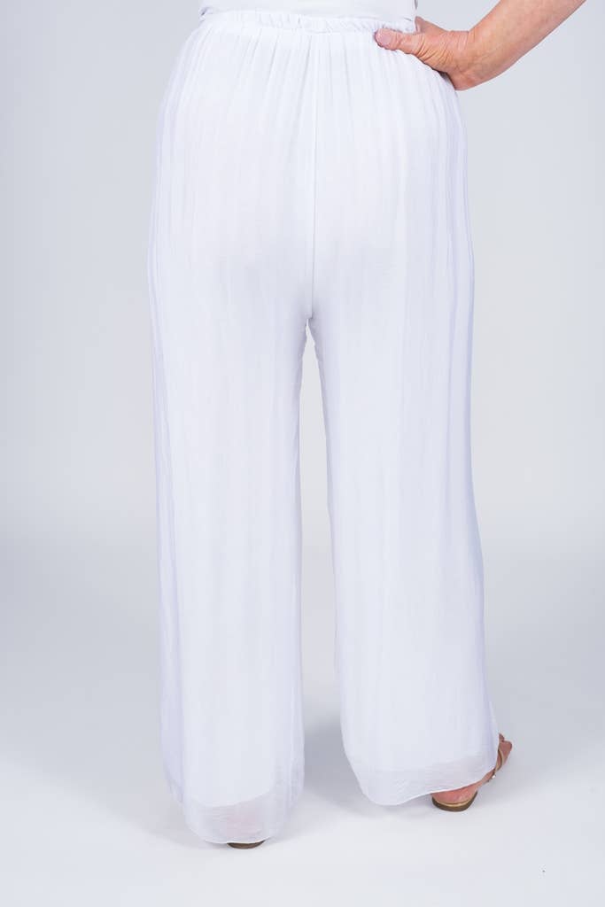 TINA Stephens Italy/Tees By Tina - Wholesale Pants - Women's - Roxy Silk Straight Leg Pant (PL212)6