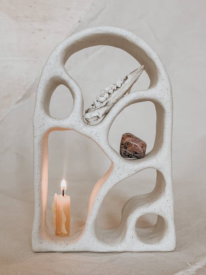 Handmade Ceramic Altar – Ritual & Meditation Decor for wholesale by Anna Flowers Ceramics