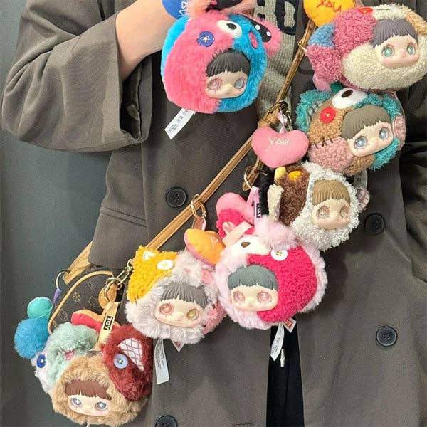 Showcase - Wholesale Keychain - Women's - MayMei Once Forgotten Corners Series Kawaii Plush Doll Head Keyring Blind Box (1pc)1