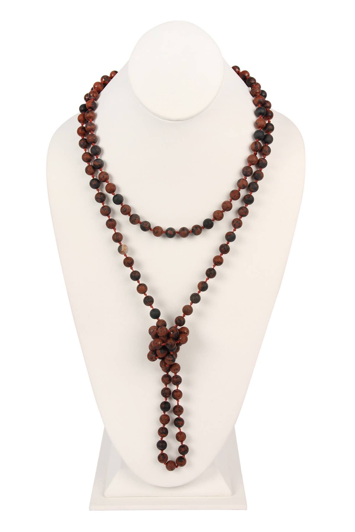 MYS Wholesale Inc - Wholesale Beaded/Pearl Necklace - Natural Stone Hand Knotted Long Necklace4