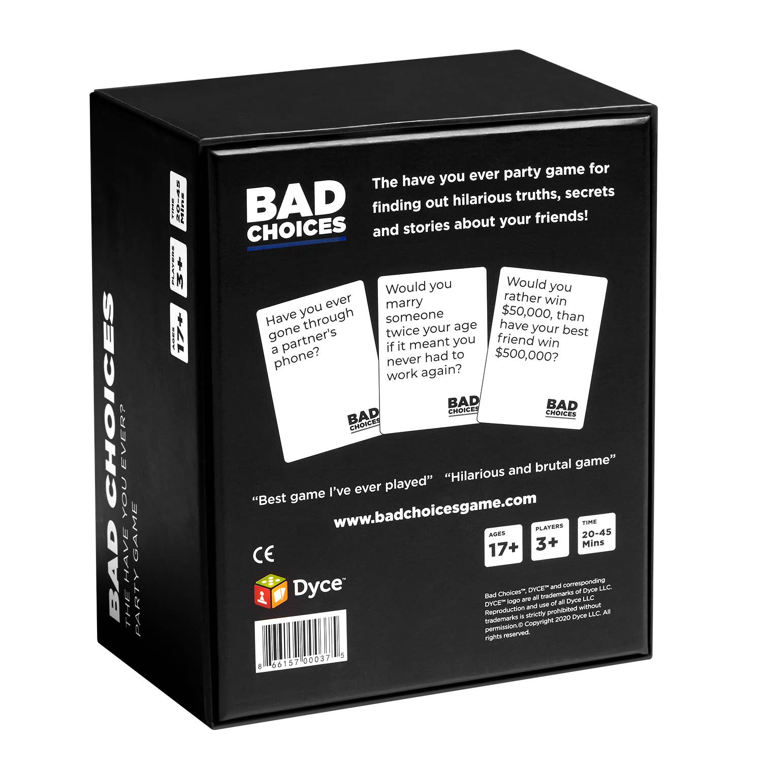Dyce Games - Wholesale Card Game - BAD CHOICES: The Have You Ever? Game10