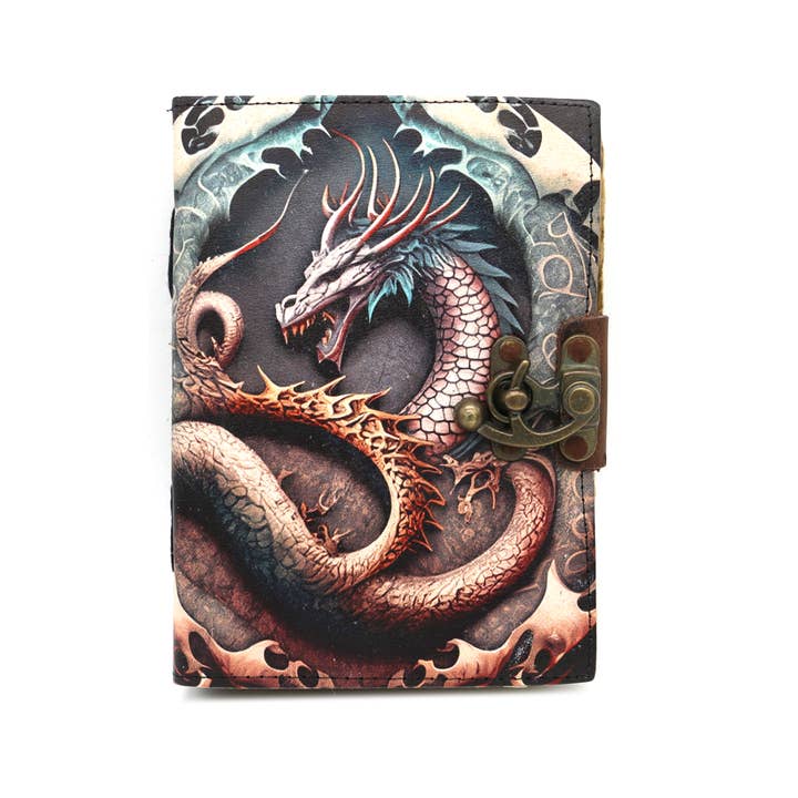 Designs by Deekay Inc. - Wholesale Journal/Diary - Dragon's Den Blank Leather Journal (5 x 7 in.)