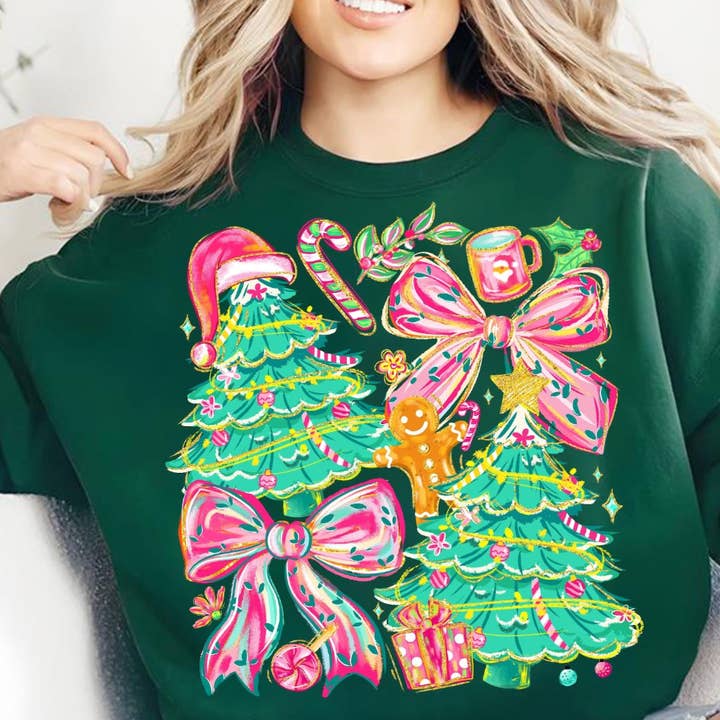 Sweat-shirt de Noël Preppy pour la vente par Under The Lights Designs