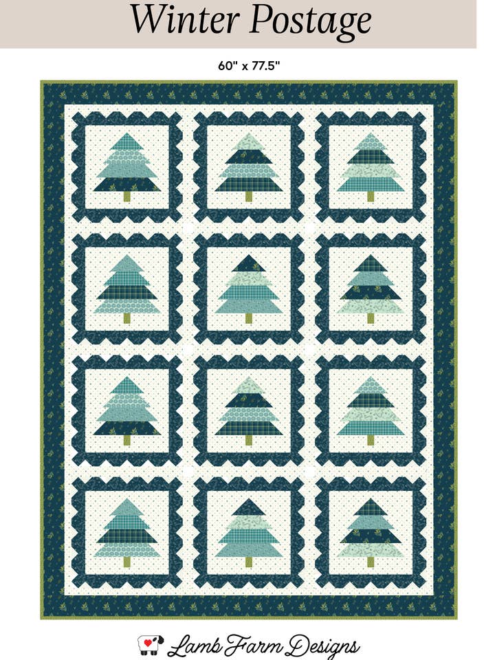 Padrão de Colcha de Inverno para Correio por atacado de Lamb Farm Designs