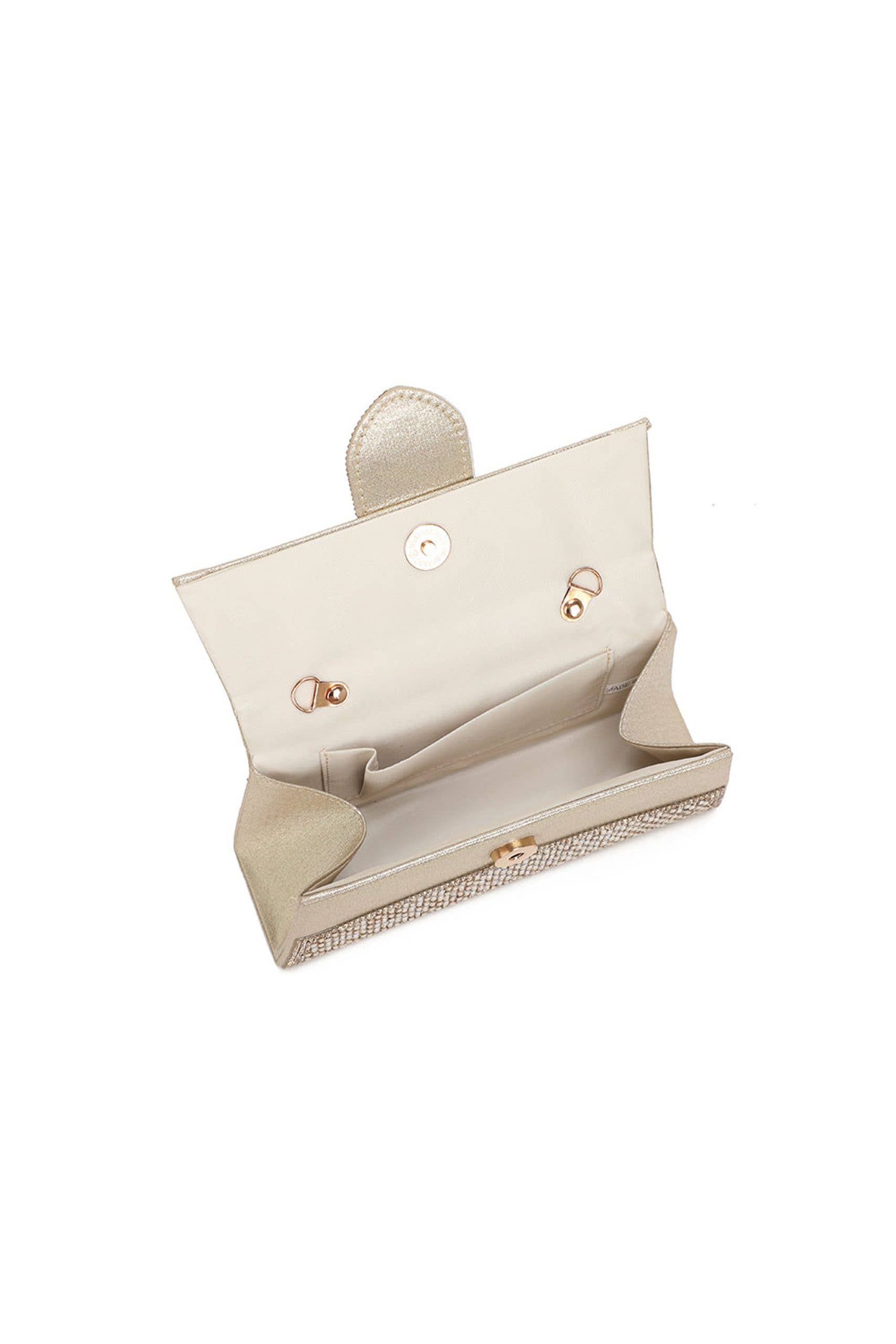 Ellas Trading - Wholesale Clutch Bag - Women's - Elegant Rhinestone Evening Clutch Bag with Chain Strap5