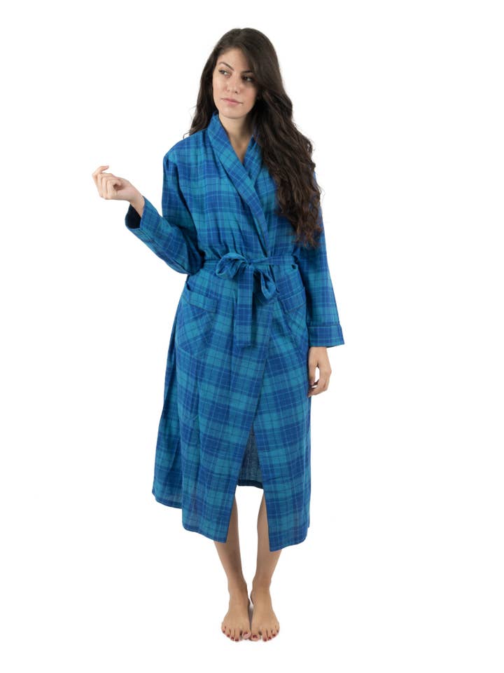 Leveret Pajamas - Wholesale Robe - Women's - Women's Flannel Robe - Plaid Women's Robes Fall Winter 4