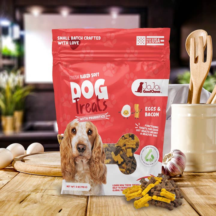 Jojo Modern Pets - Wholesale Pet Treats - Dog - JoJo Good Chews Eggs and Bacon Soft Dog Treats