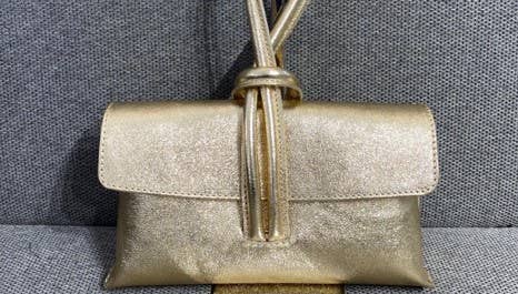 JIJOU CAPRI - Wholesale Clutch Bag - Women's - BETTY Italian Metallic Leather Crossbody Bag  JIJOU CAPRI3