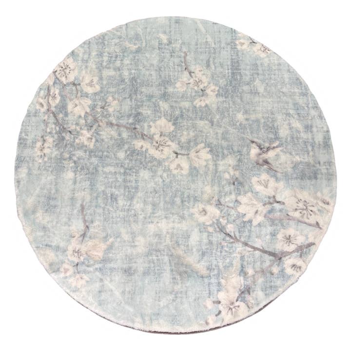 Blossom Fantasia Sky Round Cloud Vaskbart Tæppe for engroshandel hos Nicolette Mayer Collection