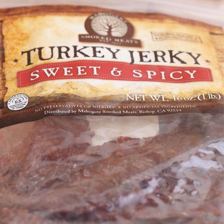 Mahogany Smoked Meats - Wholesale Jerky - Sweet N' Spicy Turkey Jerky - All-Natural, 4oz2
