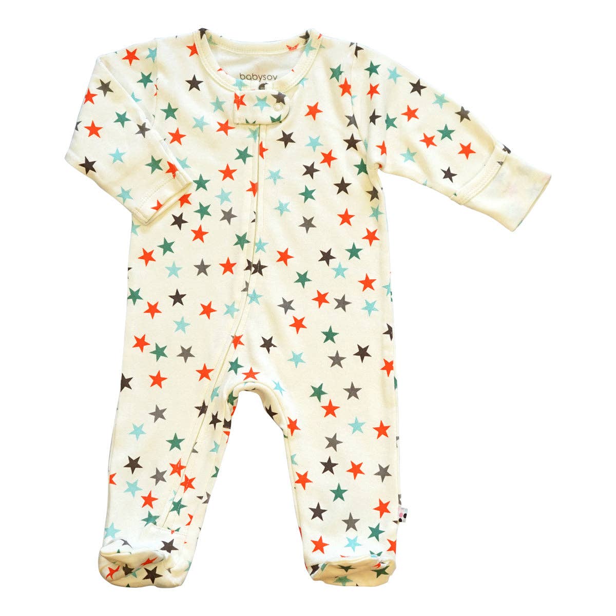 babysoy Inc - Wholesale Jumpsuit - Baby - Star Zipper Footie10