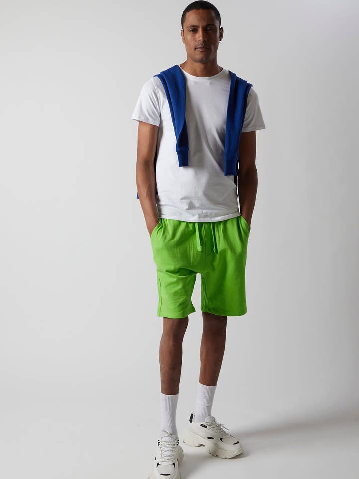 T-shirt van biologisch katoen en stretchjersey met ronde hals voor wholesale door OWN OFF WITH NATURE