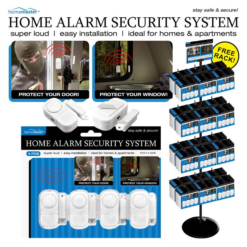 Deluxe Import Trading – wholesale Alarm clock – 50pc Home Alarm System Display0