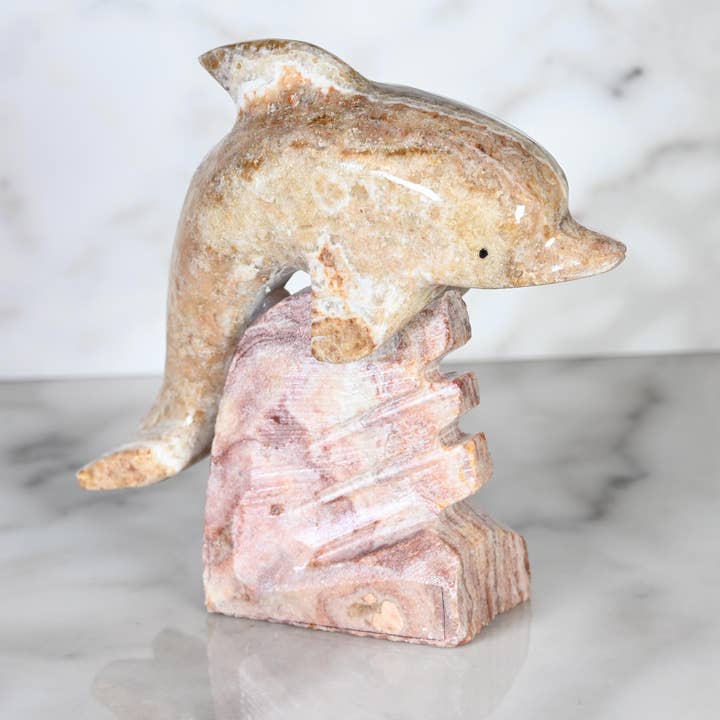 Marble Dolphin 6'' for wholesale by SS handcrafted Art