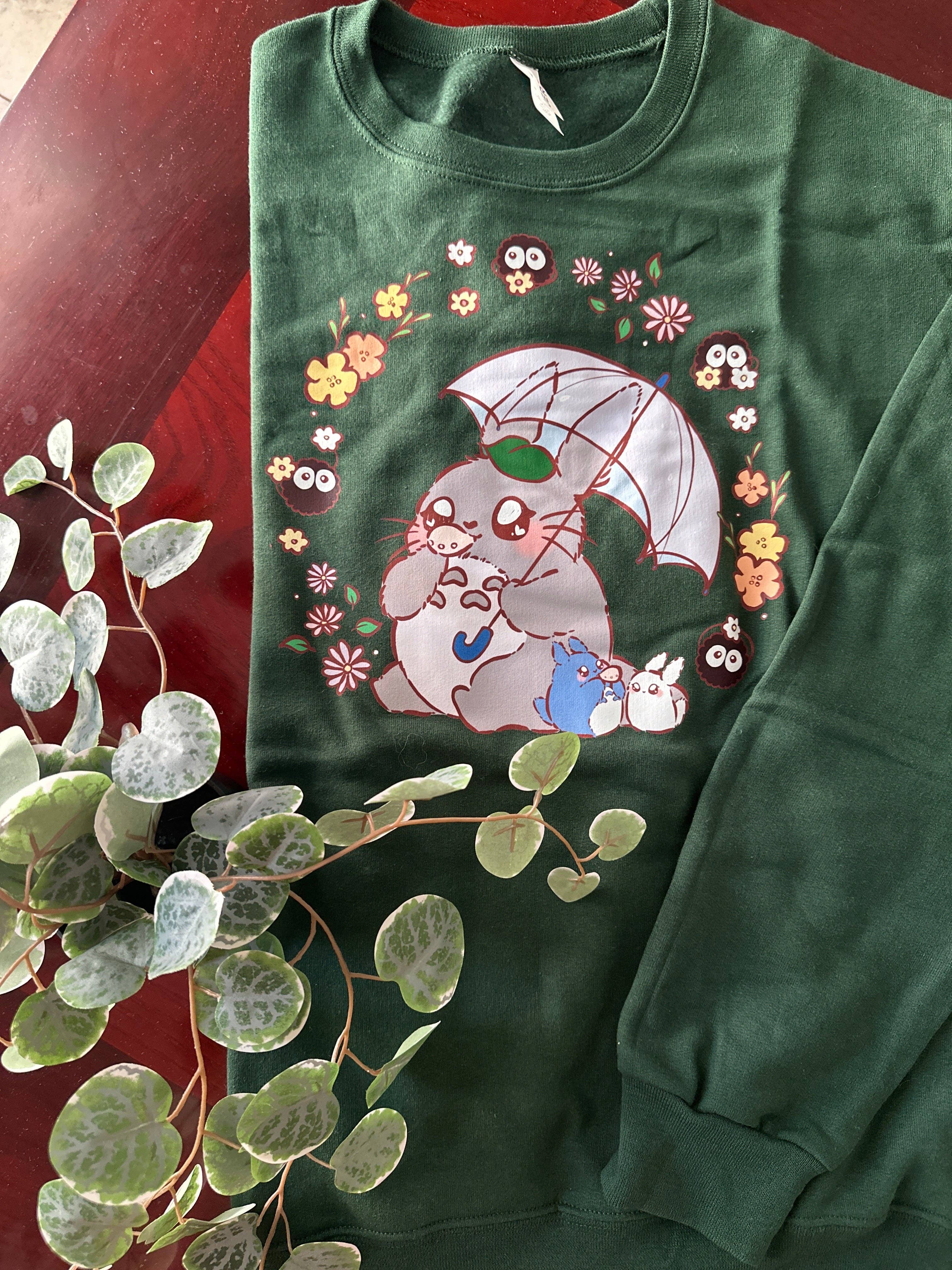 Peony Lee Art - Wholesale Graphic Sweatshirt - Women's - Totoro Friends Crewneck Sweater