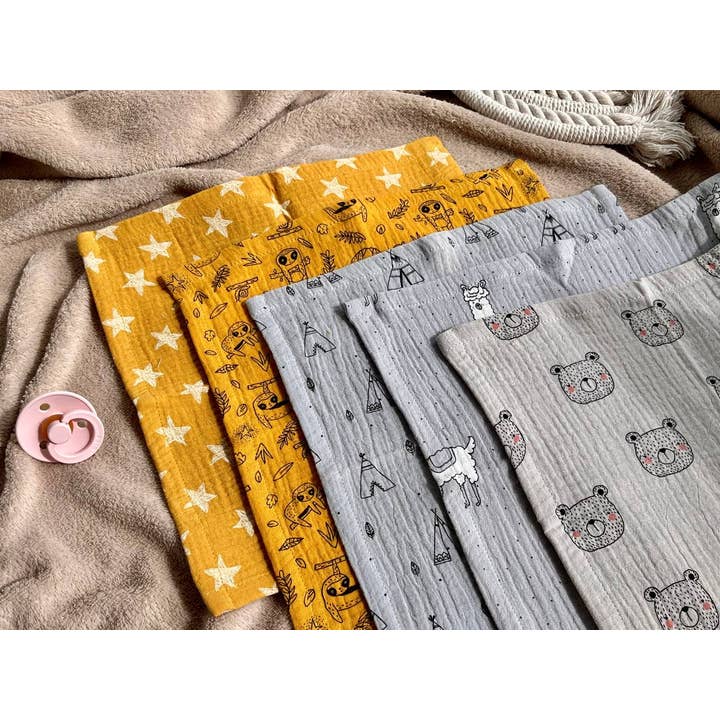 Pastel Baby - Wholesale Face & Body Wipes - Baby - Reusable Cloth Baby Wipes, Zero Waste Family Wipe set of 51