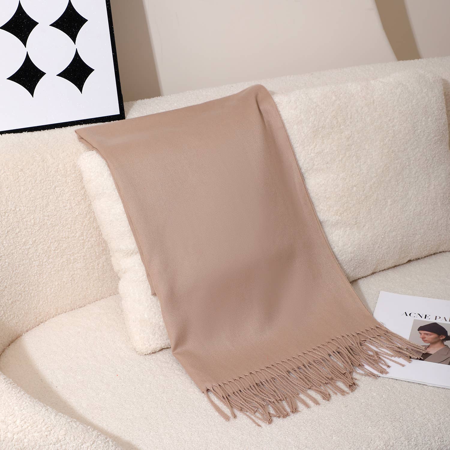 PEACH ACCESSORIES – wholesale Scarf – Women's – Plain Pashmina Scarf A00120