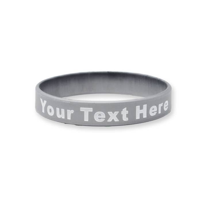 RapidWristbands - Wholesale Wristband - 100 Pack - Solid - Custom Ink Injected Silicone Wristbands