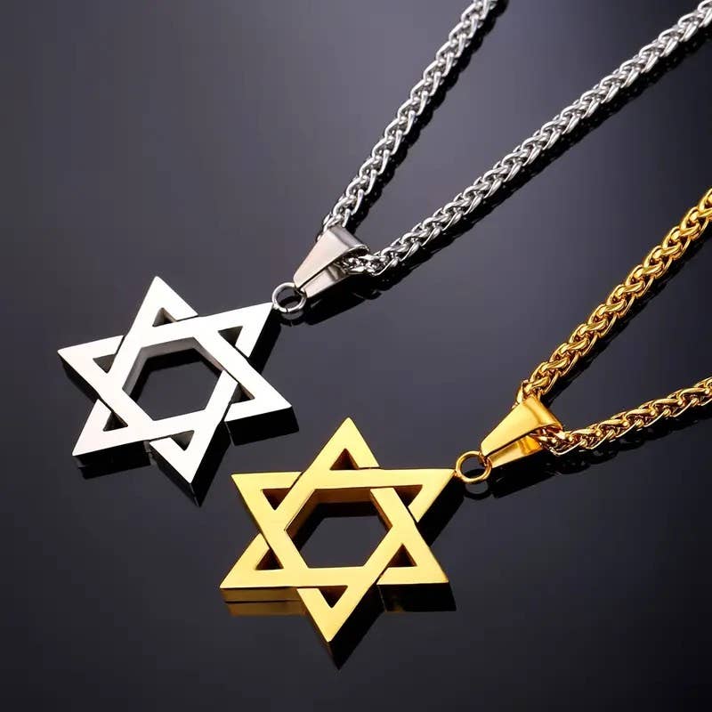 Syrrios Gifts LLC - Wholesale Pendant/Charm Necklace - Star of David Necklace Jewish Hexagram Pendant10