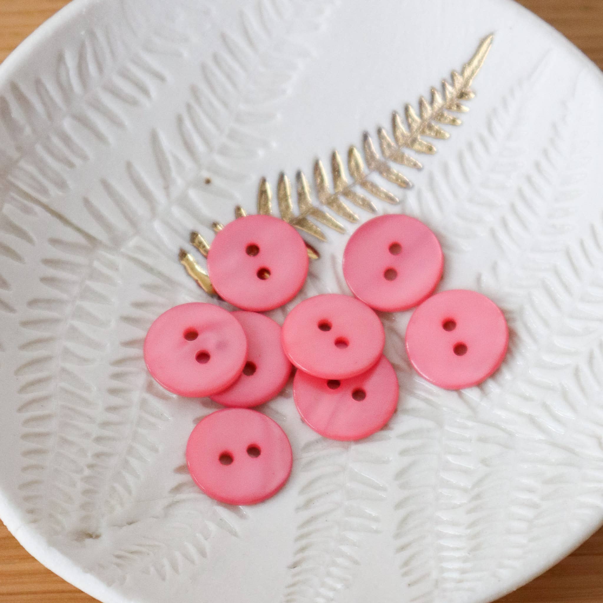 Lise Tailor - Wholesale Sewing Button/Snap - Flat mother-of-pearl buttons with 2 holes24