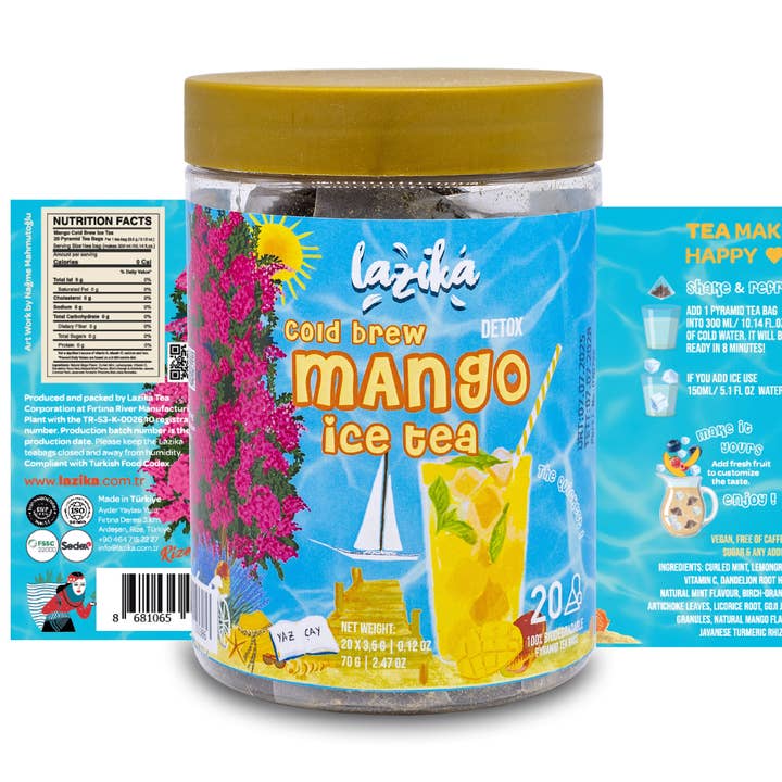 Mango-Geschmack Minze Eistee für den Großhandel von Lazika