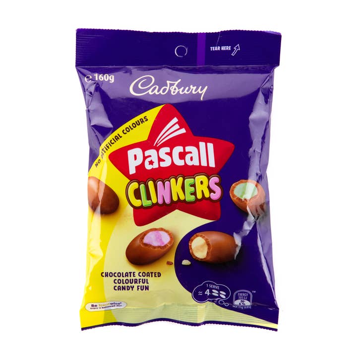 Cadbury Pascall Clinkers Candy & Chocolate 5.64oz (160g) for wholesale by Carian's Bistro Chocolates