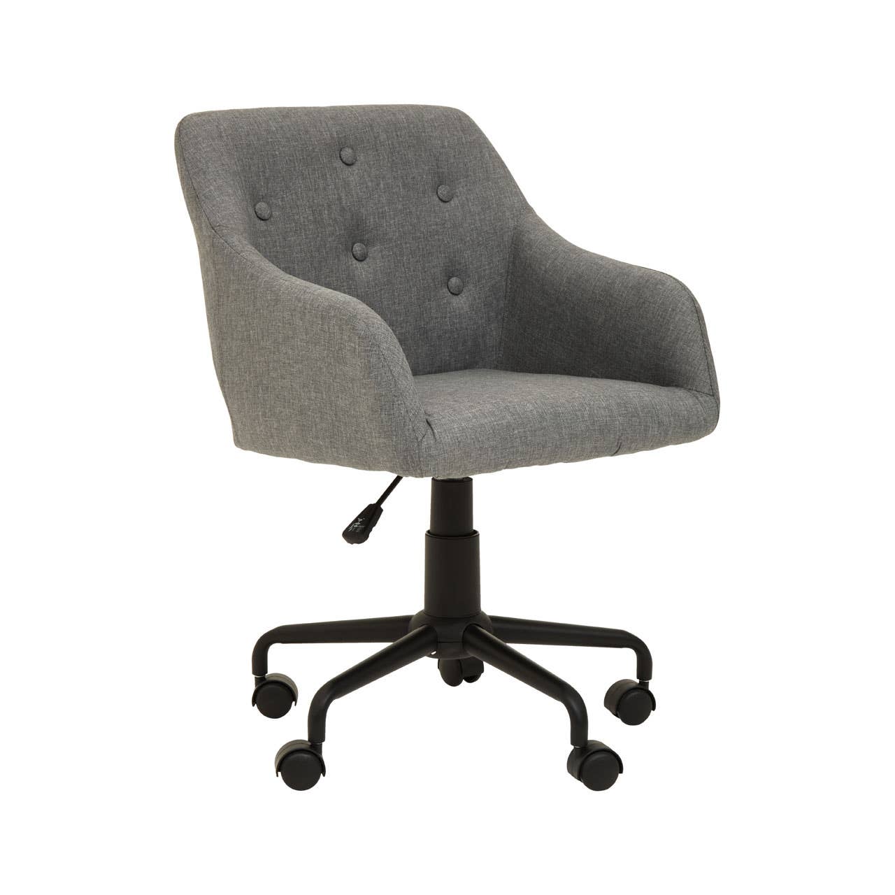 Interiors by Premier – wholesale Chair – Brent Tufted Grey And Black Home Office Chair0